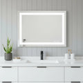 Lighted Frameless Bathroom Vanity Mirror