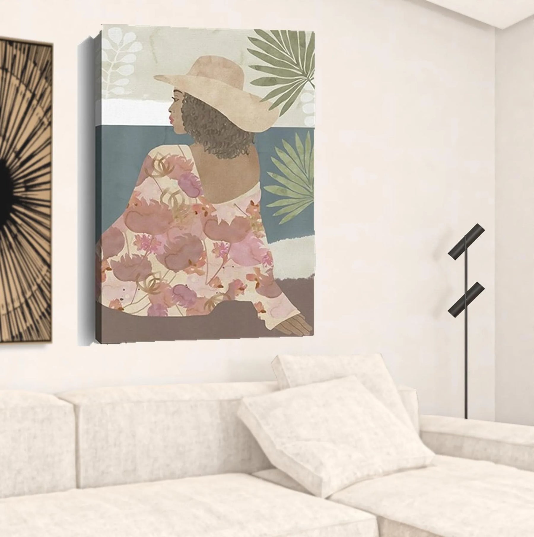 Bohemian Terracotta Lady Unframed Print Wall Art — view 3
