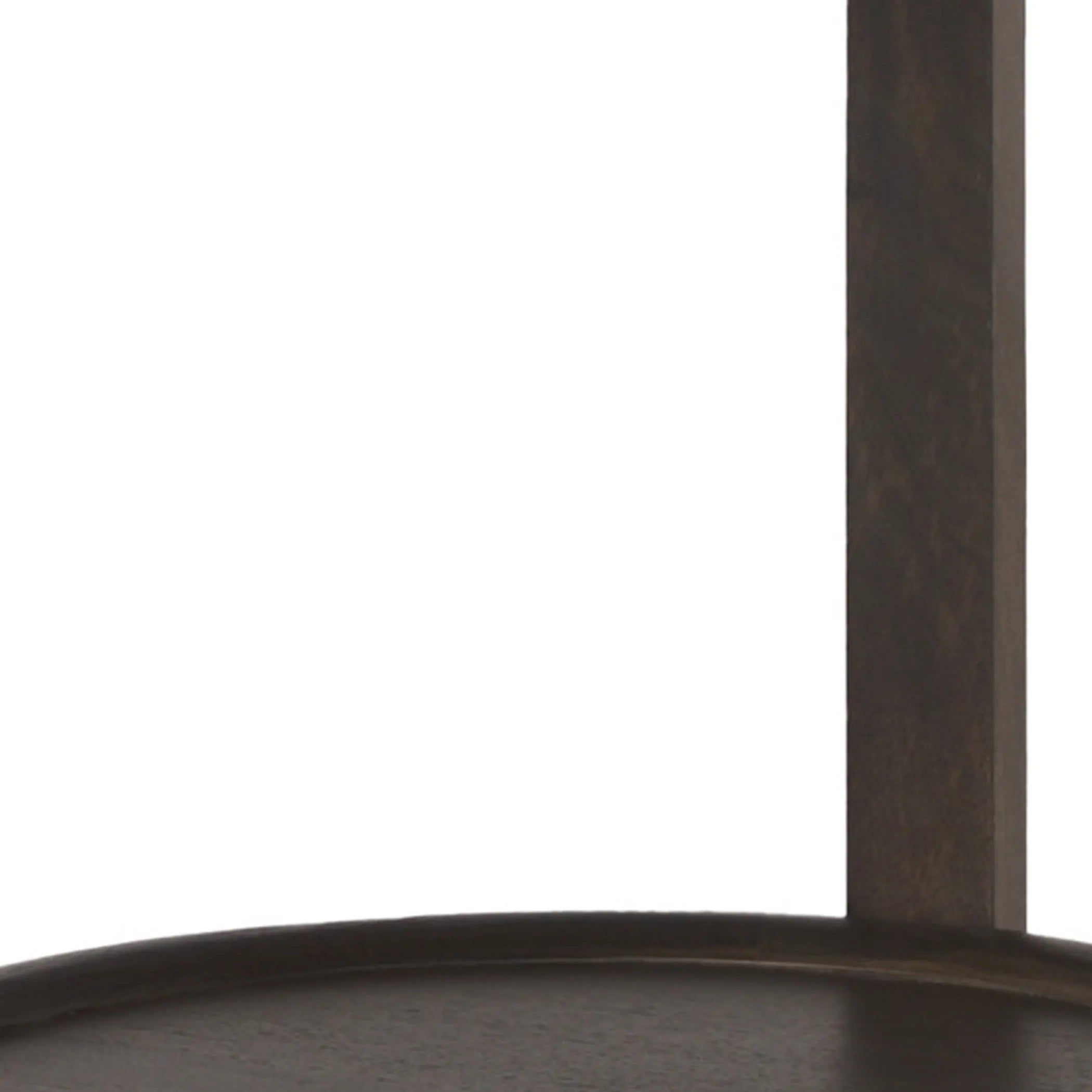 24″ Dark Brown Solid Wood Tray Table — view 3