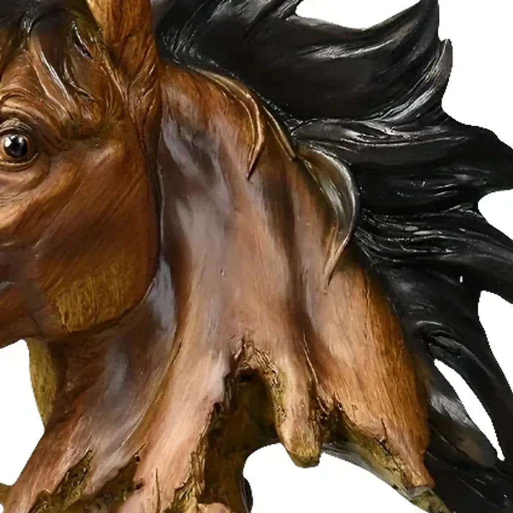 Polyresin Horse Tabletop Sculpture — view 3