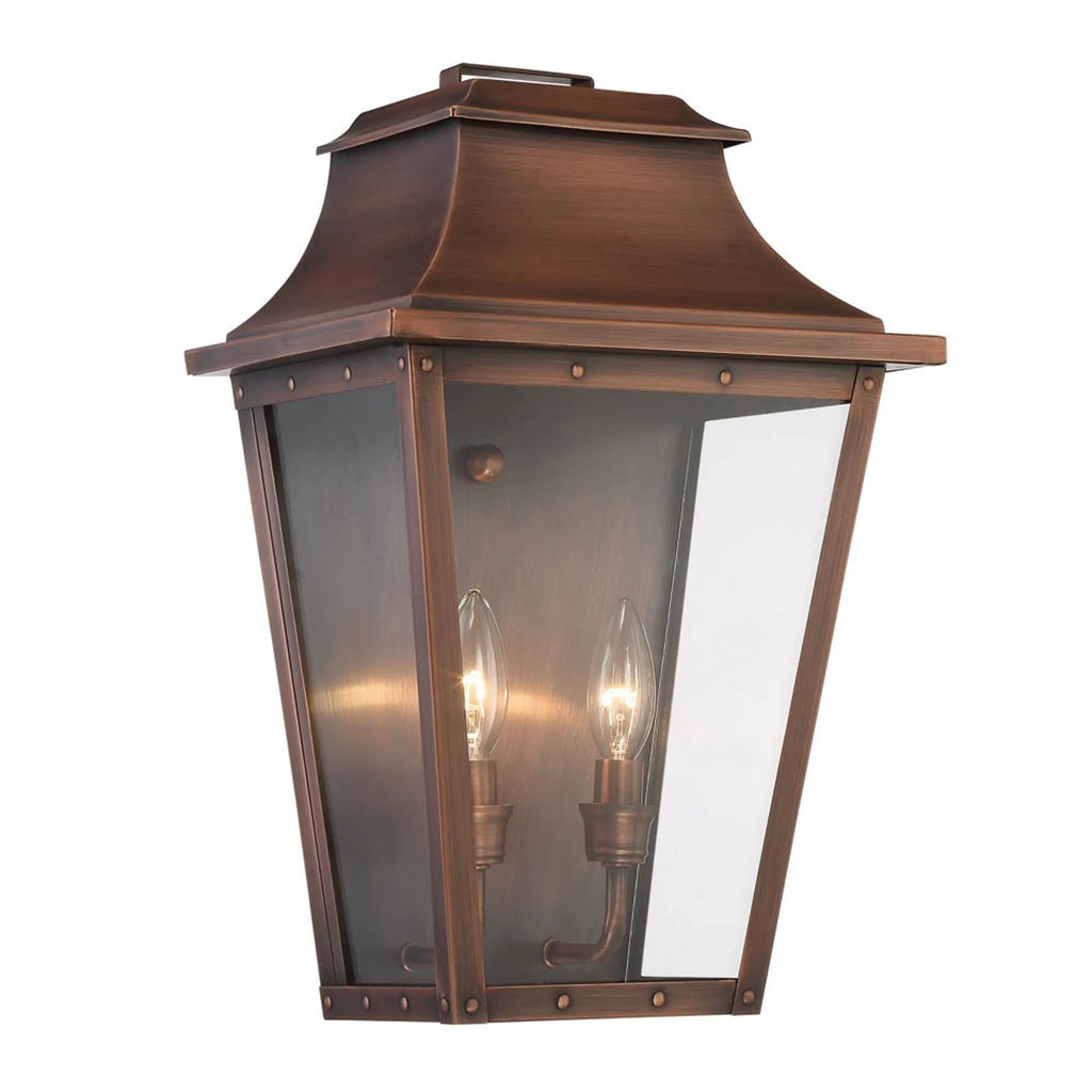 Coventry 2-Light Copper Patina Pocket Wall Light — view 2