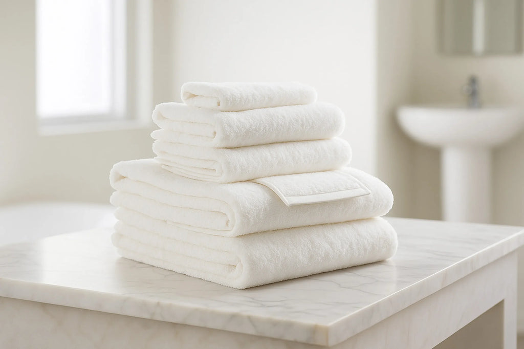 Set of Six Cotton Quick Dry Terry Cloth Towels — view 4