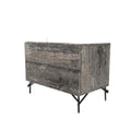 21″ Distressed Gray Two Drawer Nightstand