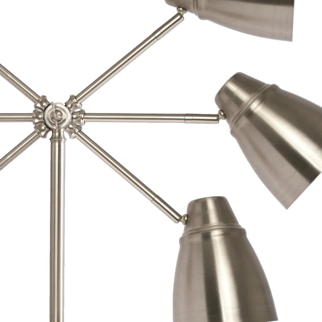 Brushed Silver LED Adjustable Desk Lamp — view 2