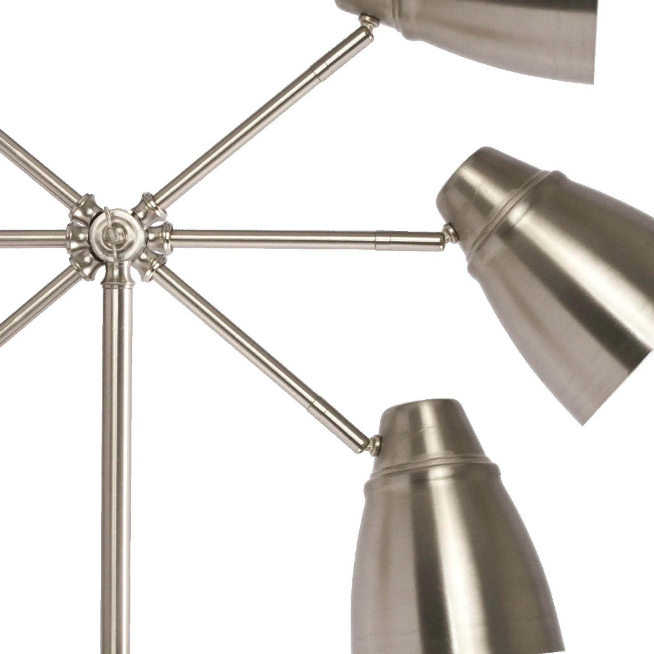 Brushed Silver LED Adjustable Desk Lamp — view 2