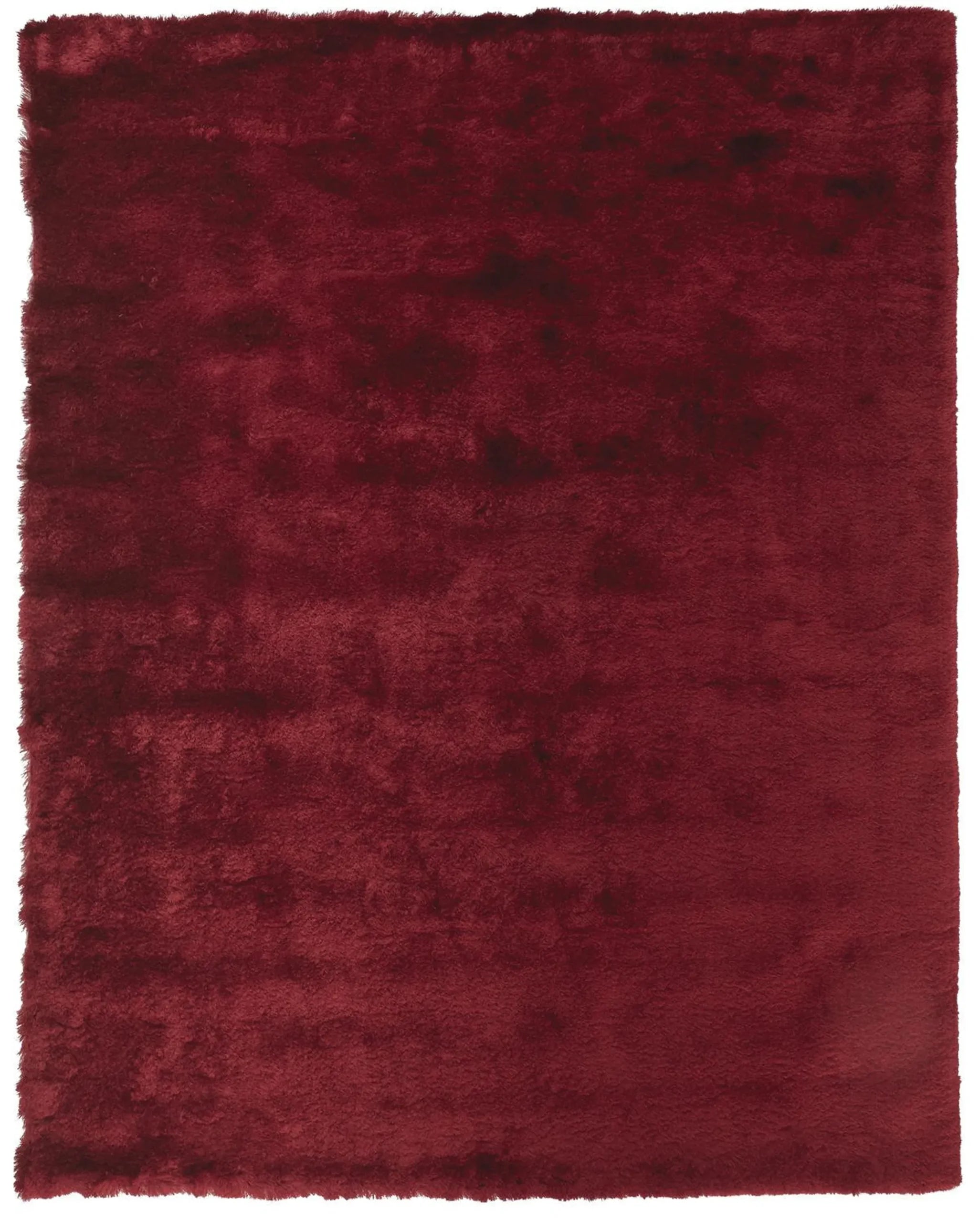 5′ X 8′ Red And Purple Shag Tufted Handmade Area Rug