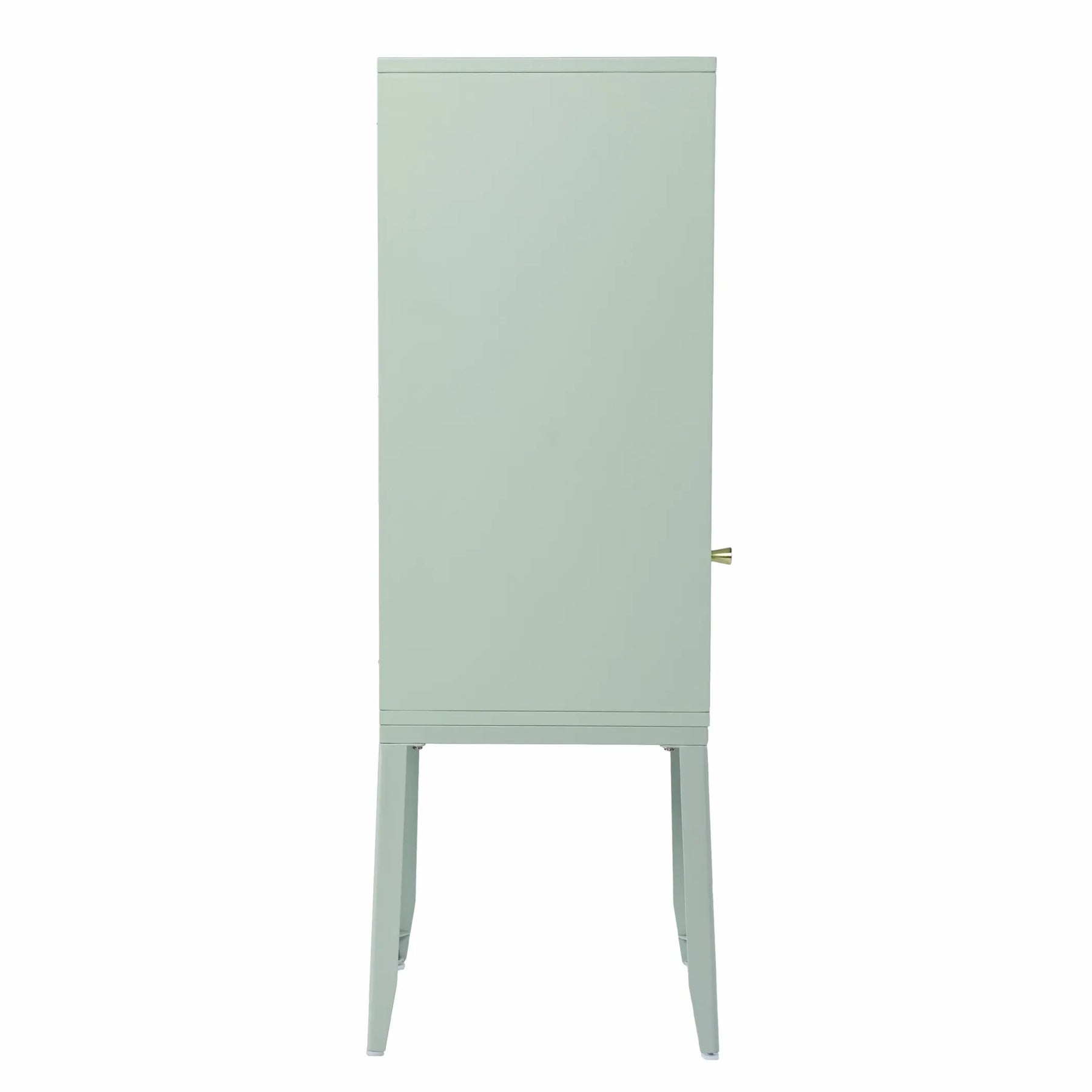 Pale Green Crosshatch Accent Storage Cabinet — view 3