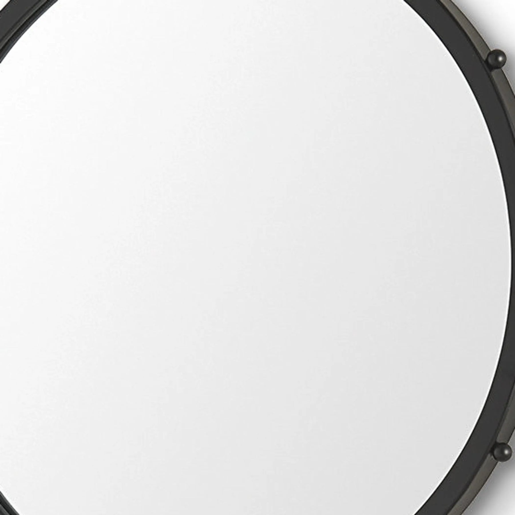 Metal Beaded Round Framed Accent Mirror — view 3