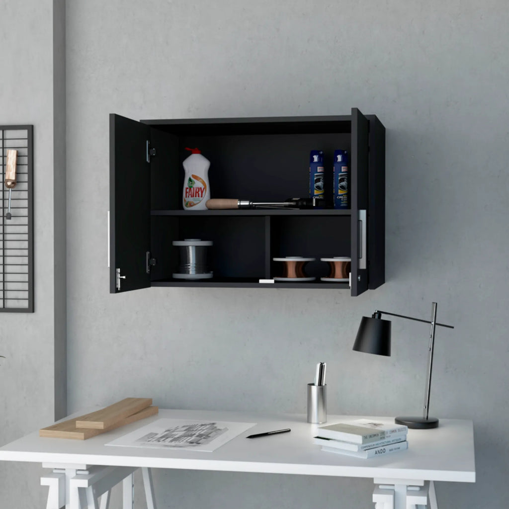 Storage Cabinet – Wall Cabinet, Three Interior Shelves, Double Door — view 2