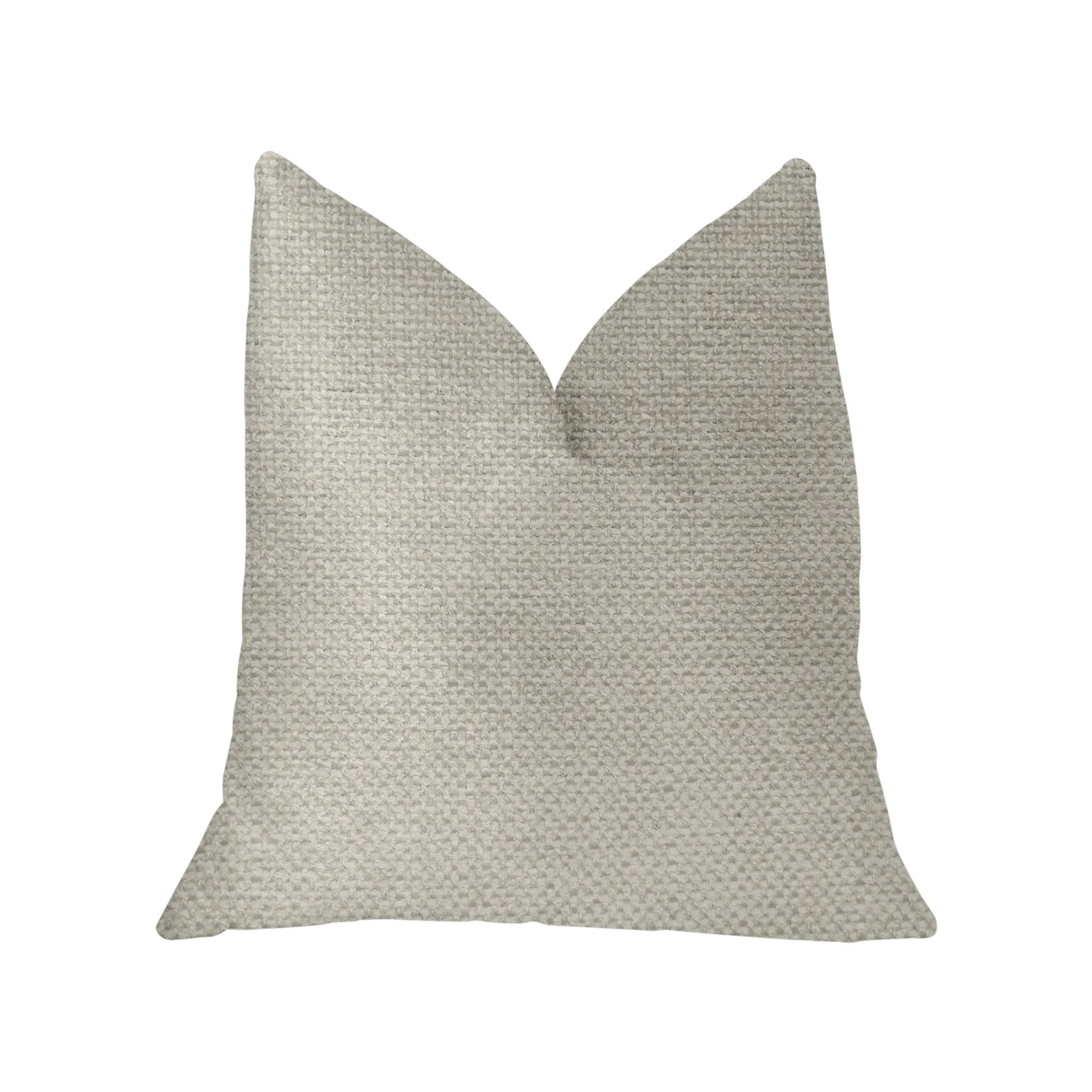 Plutus Sanctuary White Luxury Throw Pillow