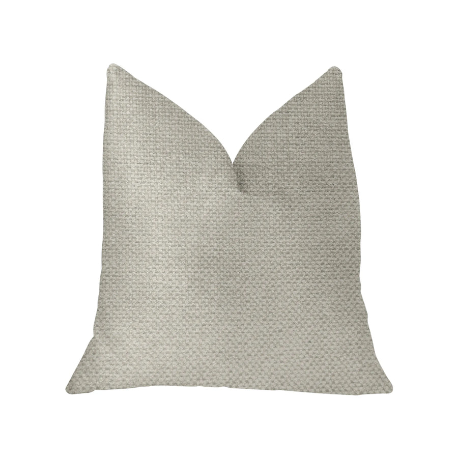 Plutus Sanctuary White Luxury Throw Pillow