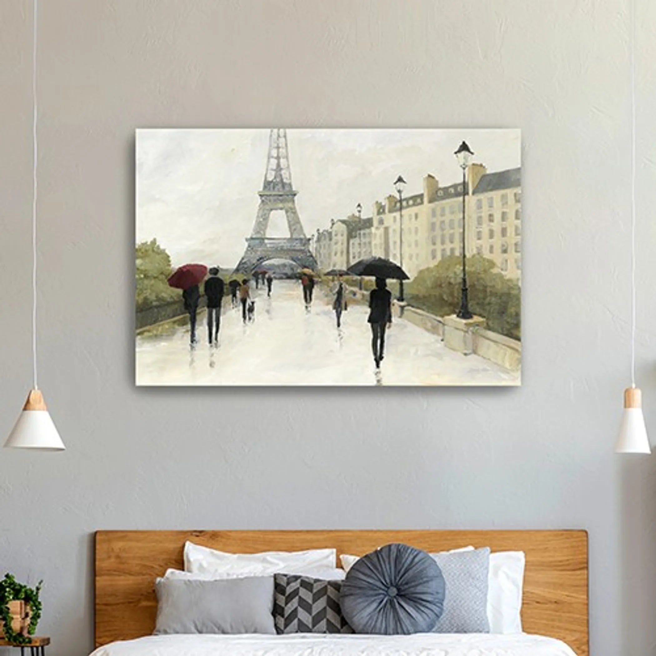 Parisian Rainy Day Unframed Print Wall Art — view 4