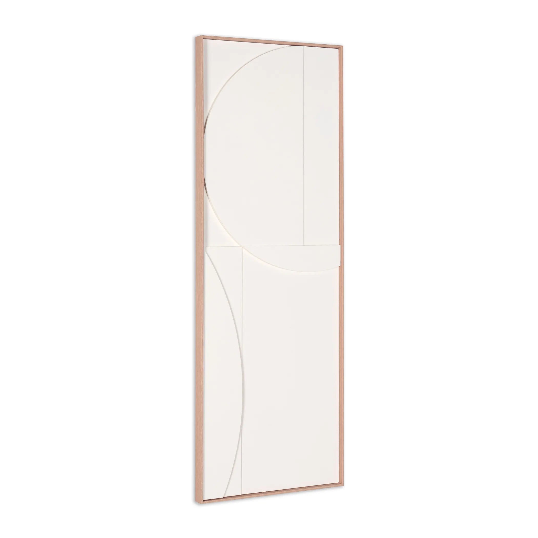 Minimalist Geo Brown Shadowbox Wall Art — view 3