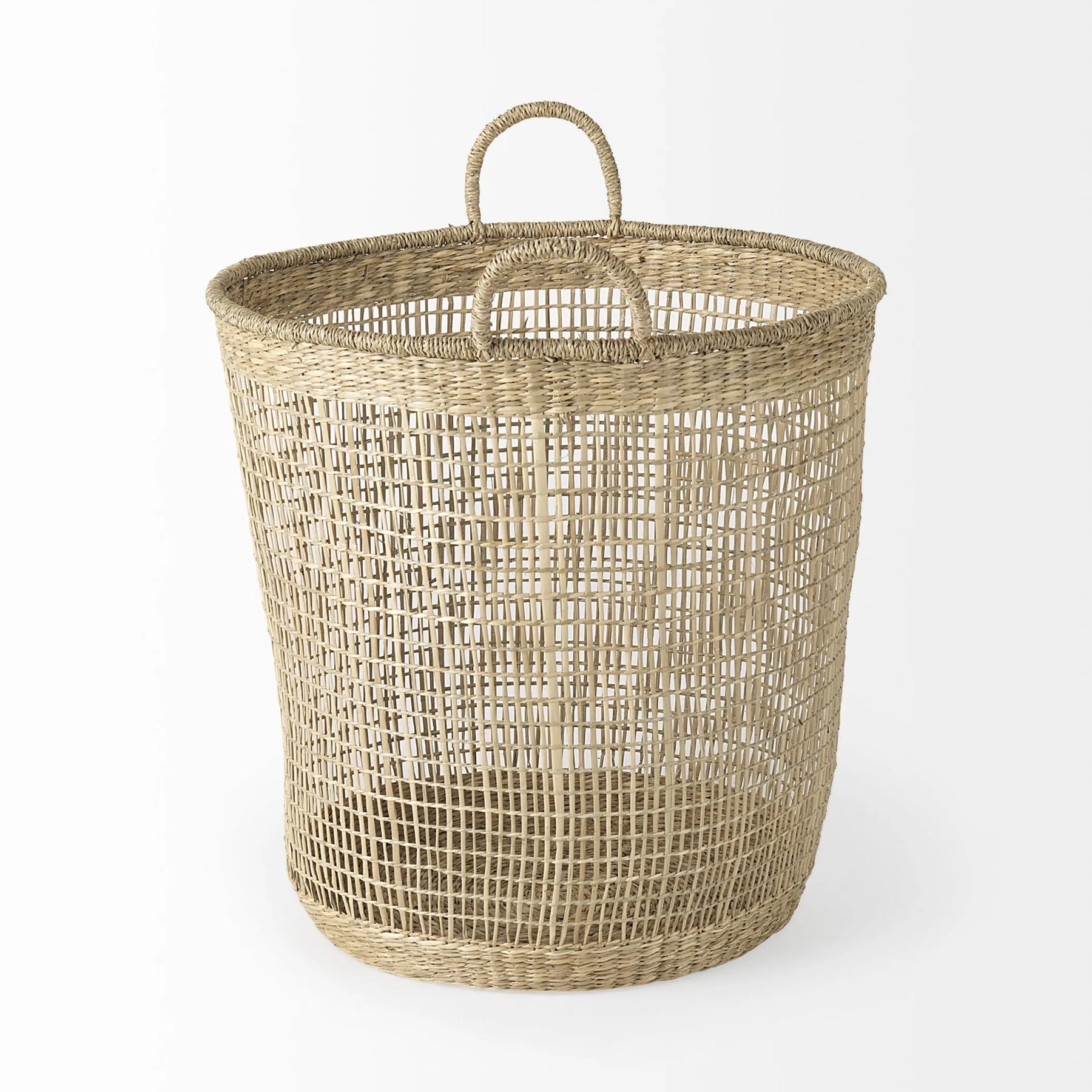 Set of Three 20″ Natural Wicker Basket — view 2