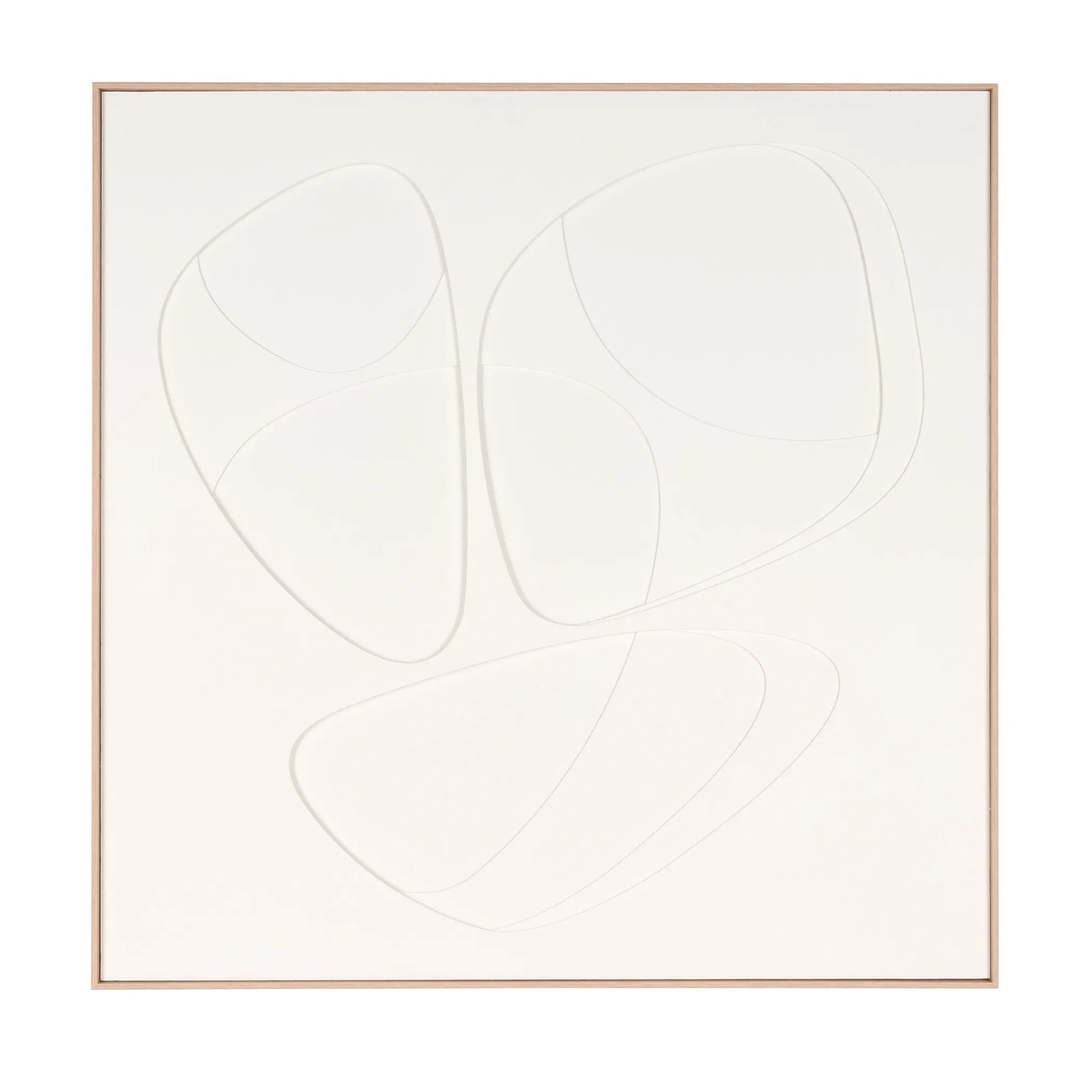 Curvy Geo Trio Brown Shadowbox Wall Art — view 2