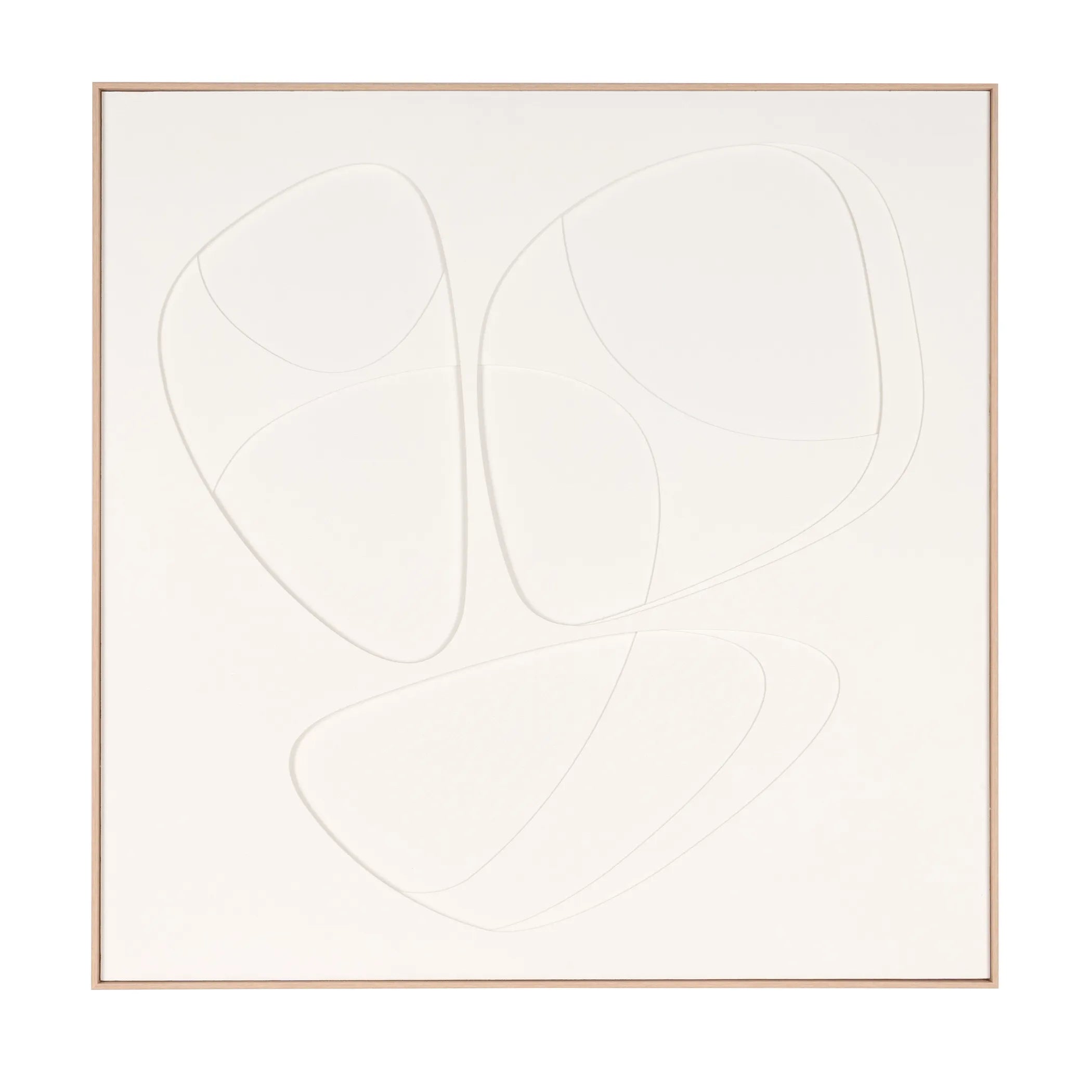 Curvy Geo Trio Brown Shadowbox Wall Art — view 2