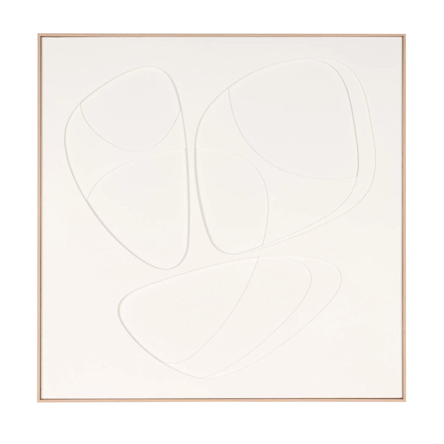 Curvy Geo Trio Brown Shadowbox Wall Art — view 2