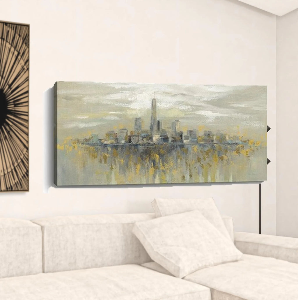 Artistic Manhattan City Skyline Unframed Print Wall Art — view 3