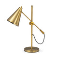 26″ Gold Lamp Base LED With Gold Shade