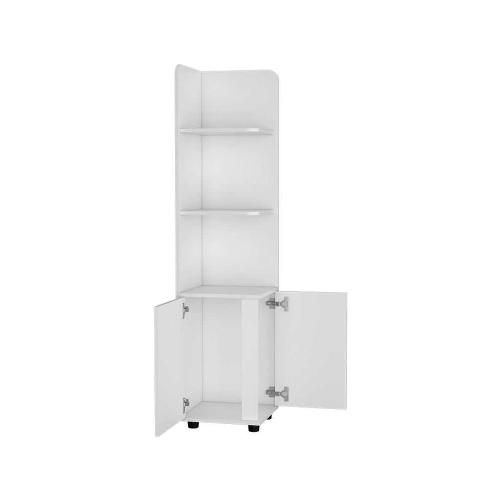 Wood Corner Utility Cabinet With Two Doors — view 3
