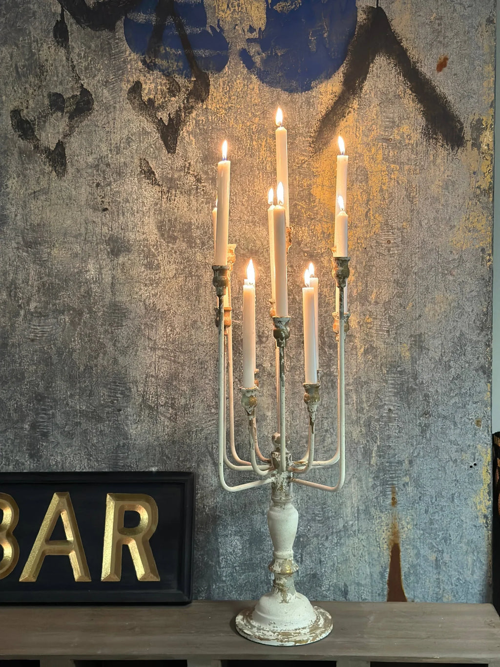 13-Candle Iron Candelabra — view 4