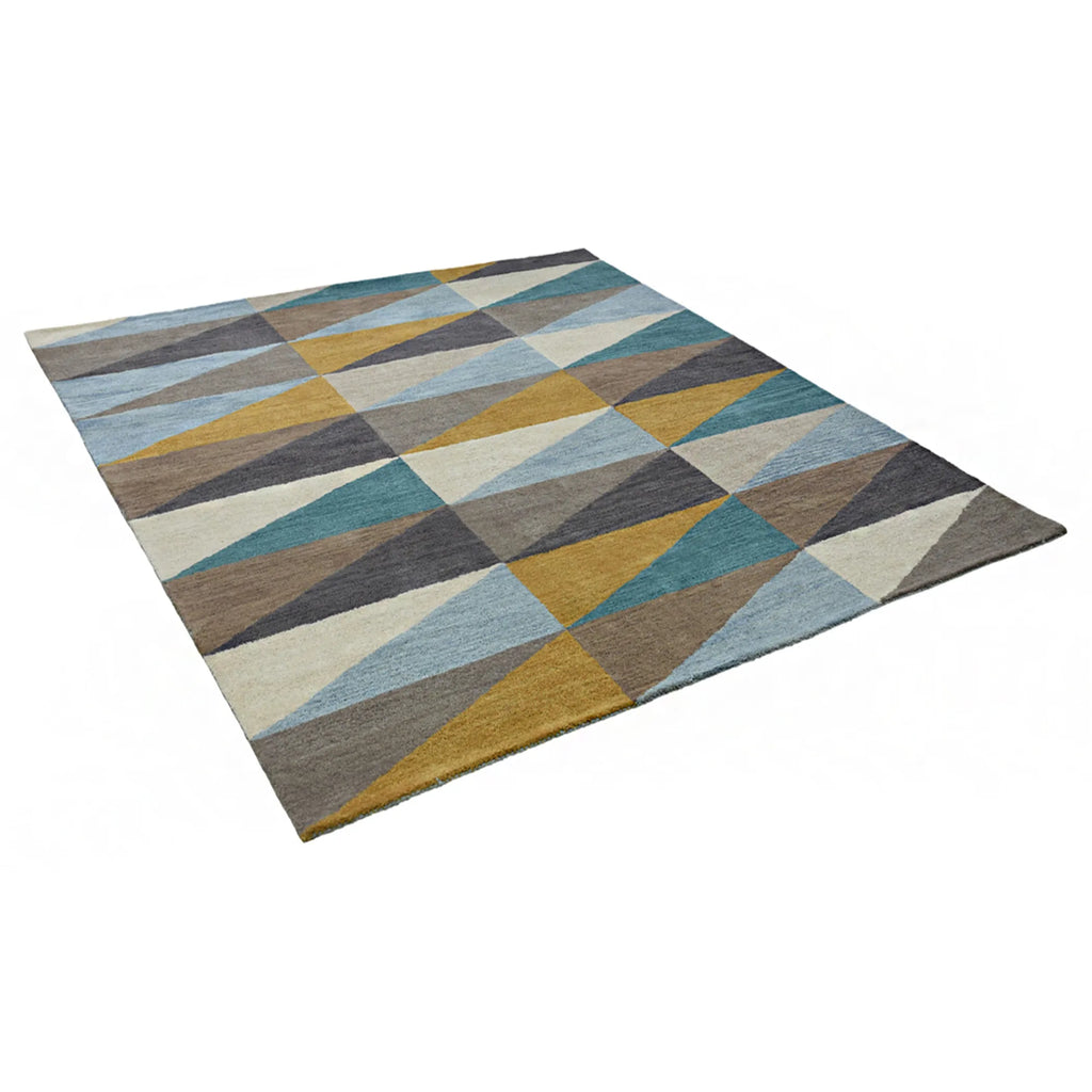 Rugsotic Carpets Hand Tufted Wool Square Area Rug Geometric — view 3