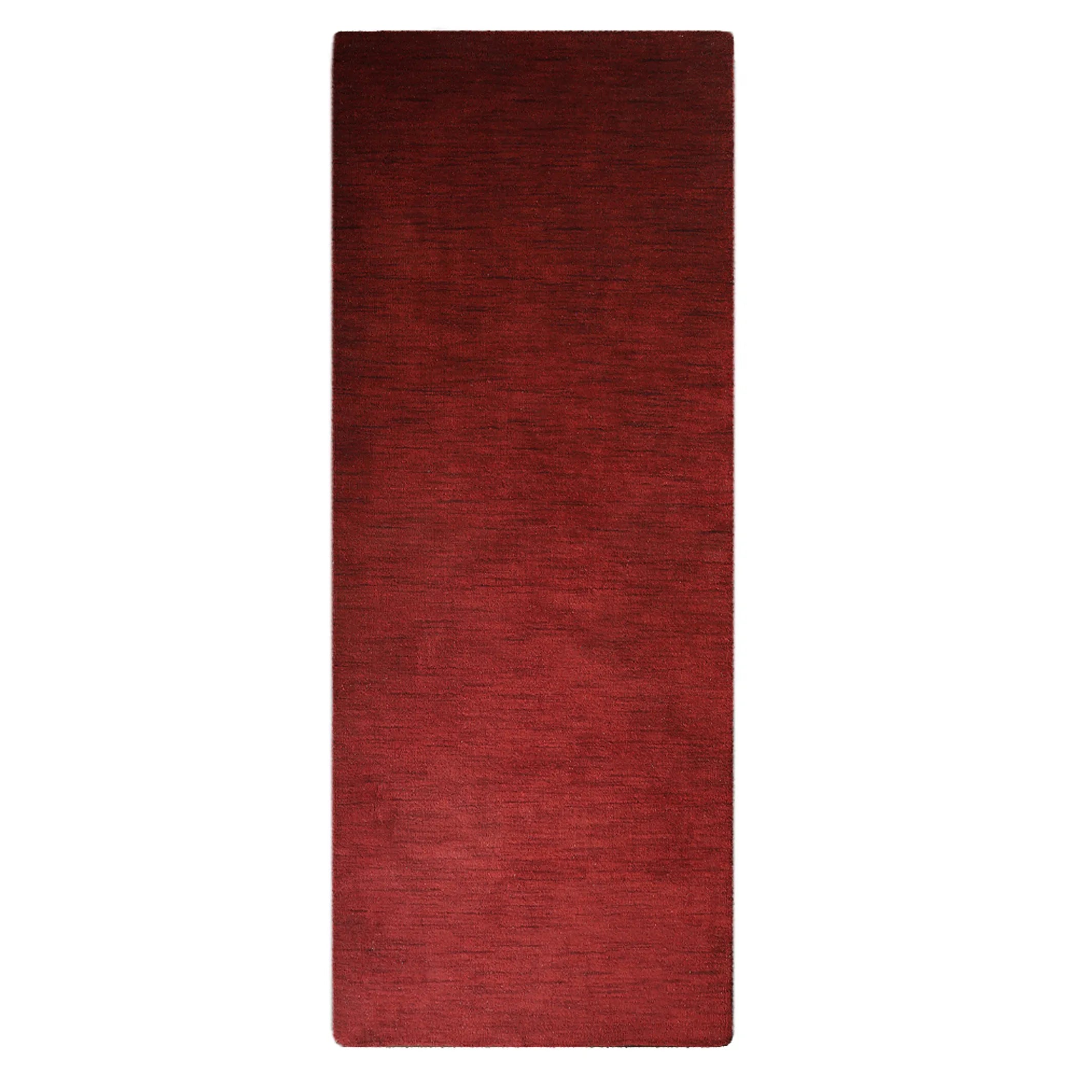 Rugsotic Carpets Hand Knotted Loom Wool Runner Area Rug Solid — view 2