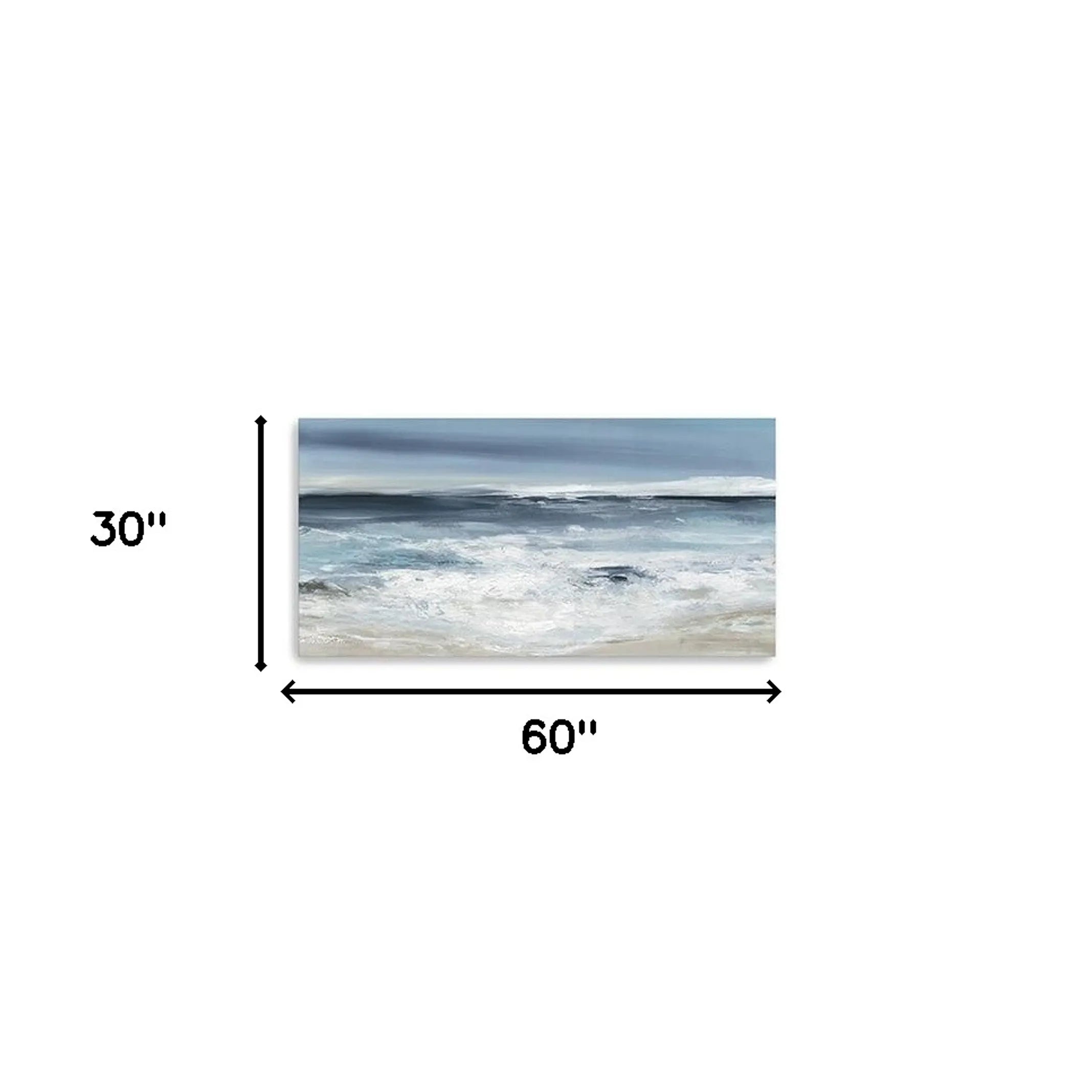 Long Beach Shore Unframed Print Wall Art — view 4