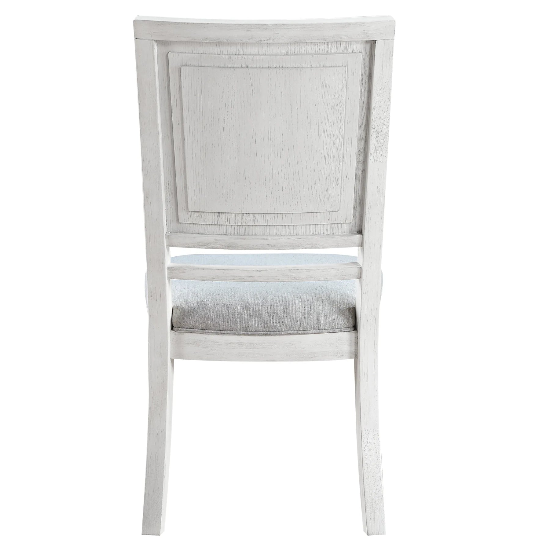 Sunset Trading Dover Dining Side Chair | Padded Upholstered Seat & Back | Set of 2 | Cerused White Oak Wood — view 4
