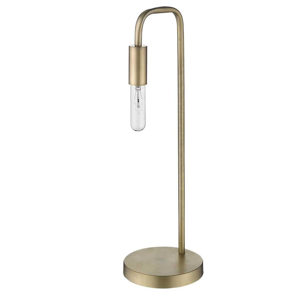 26″ Brass Metal Table Lamp — view 3