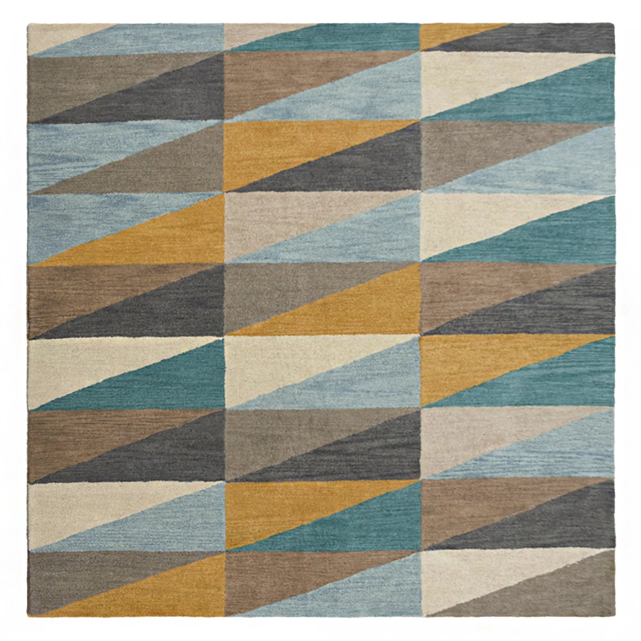 Rugsotic Carpets Hand Tufted Wool Square Area Rug Geometric — view 2