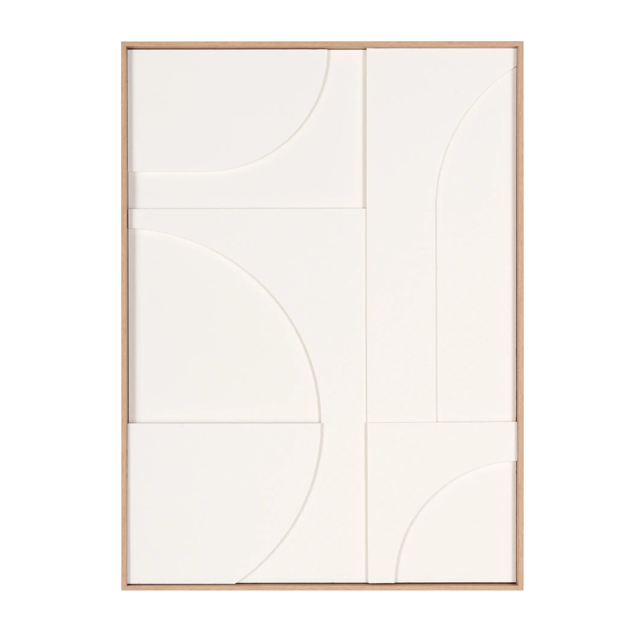 Geo Shapes Brown Shadowbox Wall Art — view 2