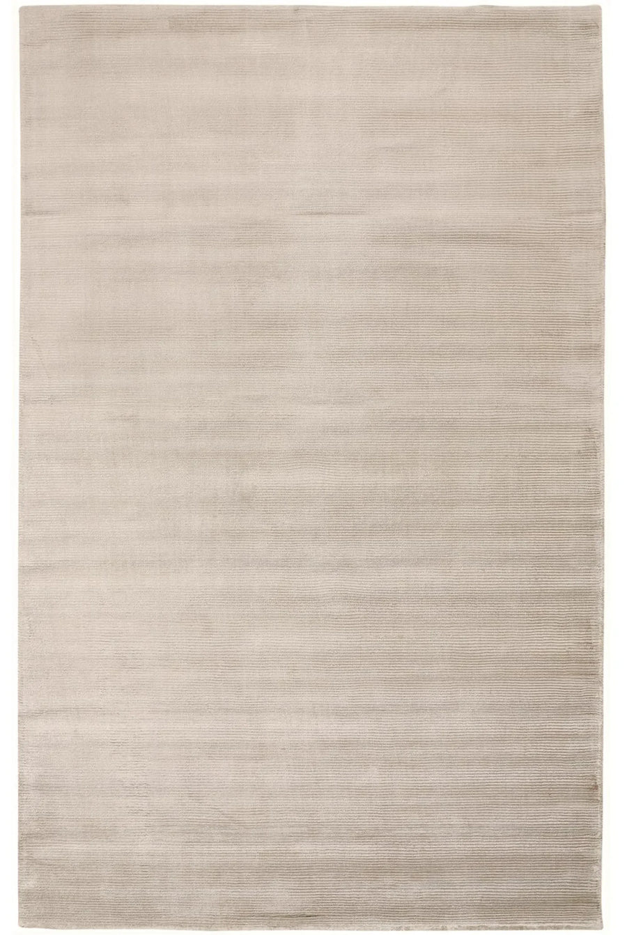 5′ X 8′ Ivory And Taupe Hand Woven Distressed Area Rug