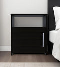 23″ Faux Wood Nightstand With Storage