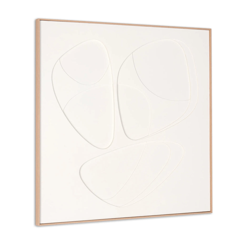 Curvy Geo Trio Brown Shadowbox Wall Art — view 3