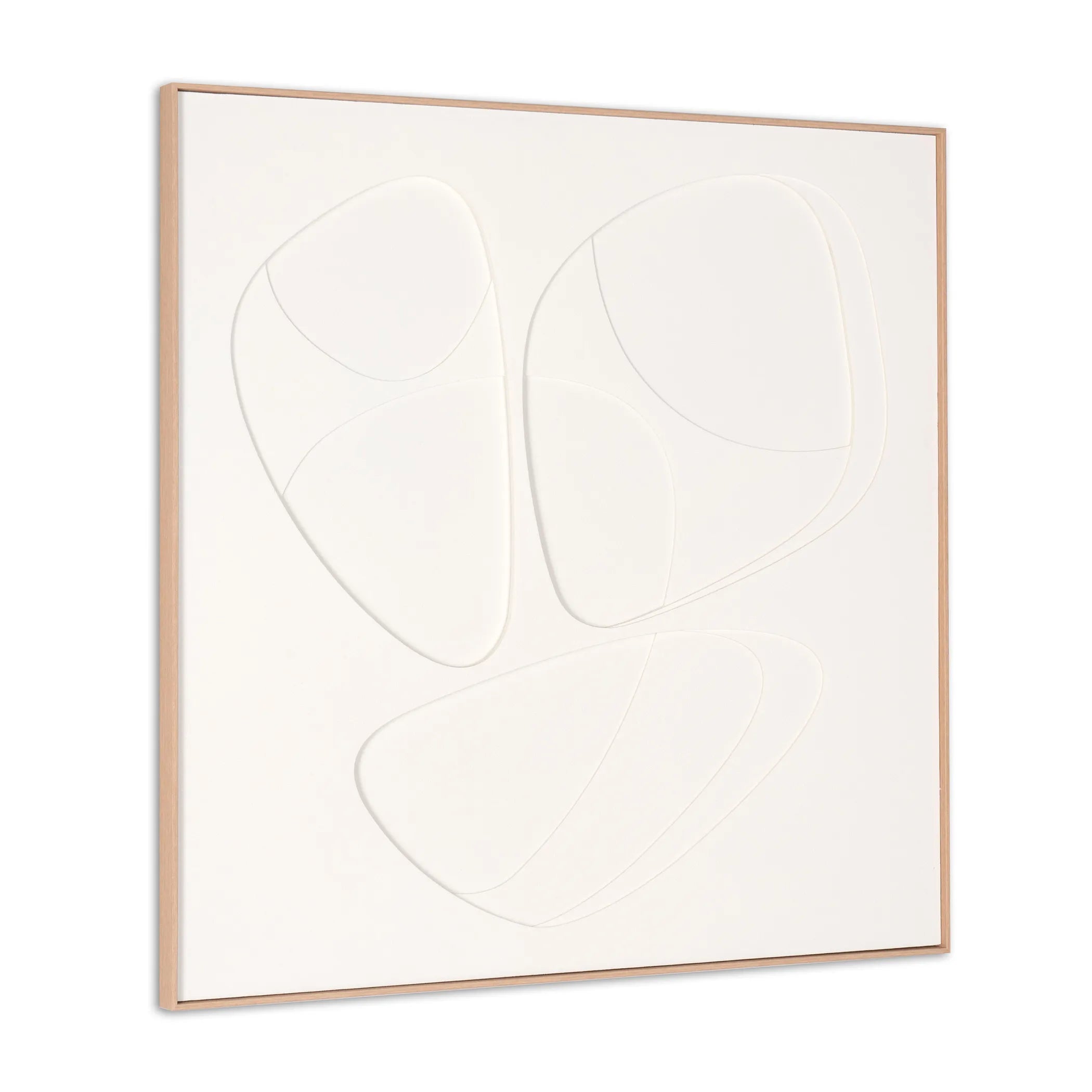 Curvy Geo Trio Brown Shadowbox Wall Art — view 3