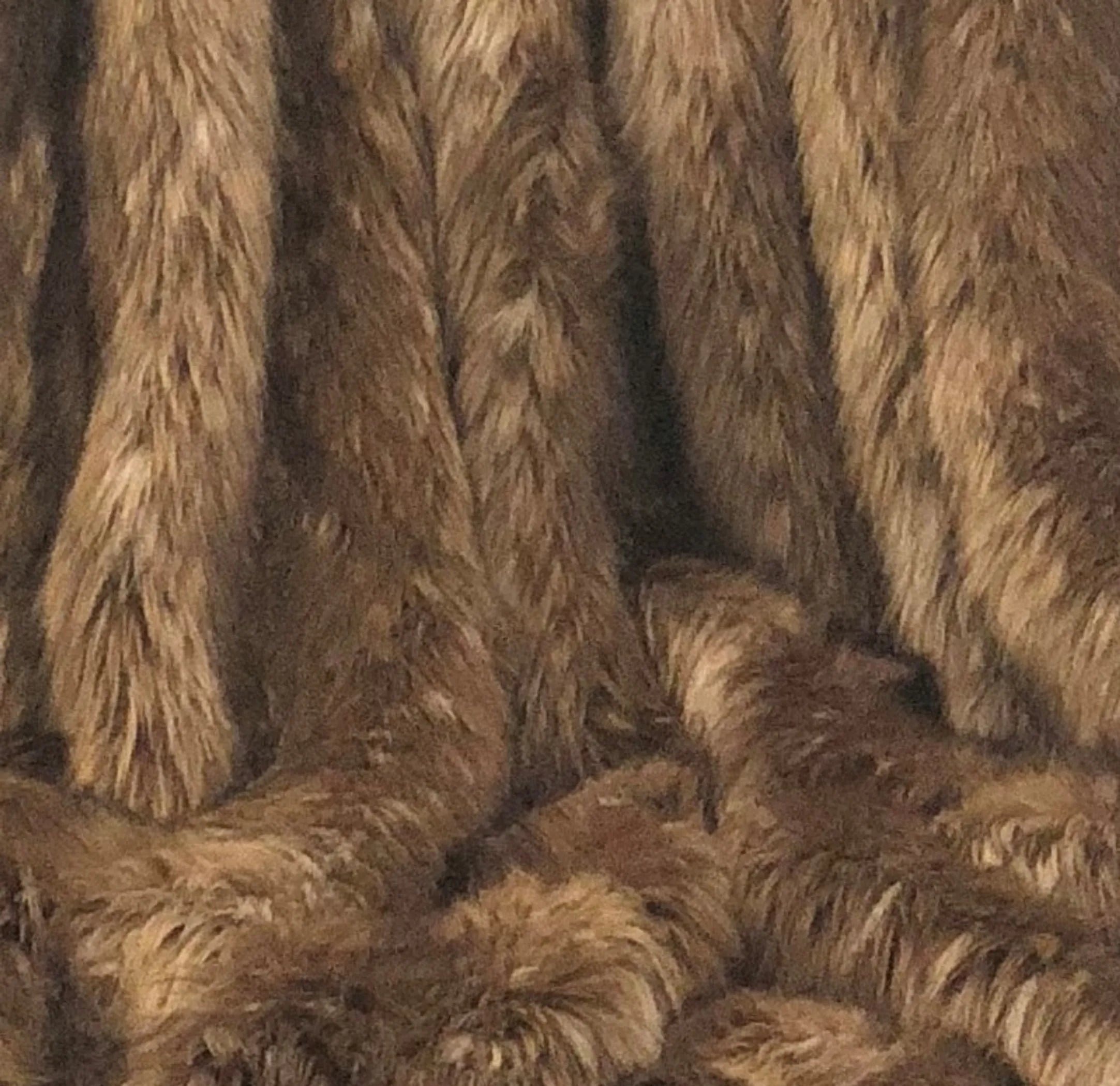 Plutus Mountain Coyote Handmade Luxury Throw — view 3