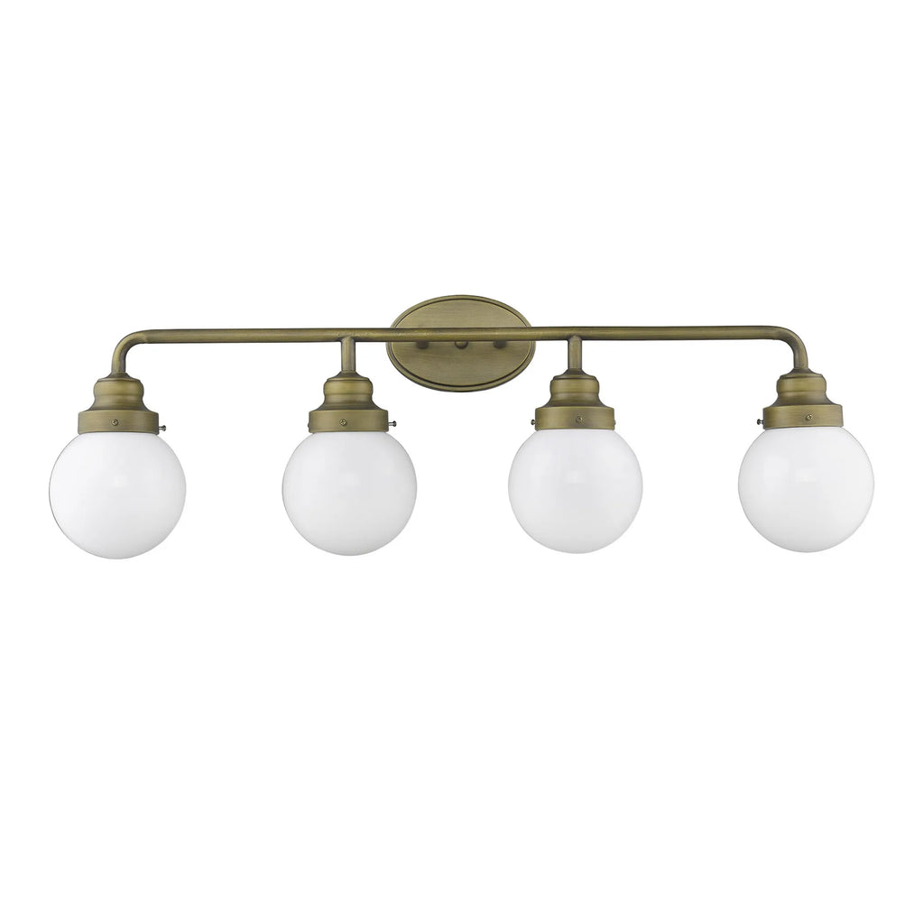 Portsmith 4-Light Raw Brass Vanity — view 2