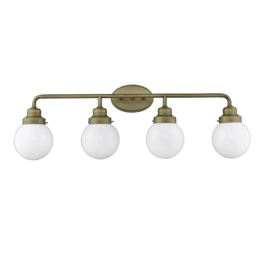 Portsmith 4-Light Raw Brass Vanity — view 2