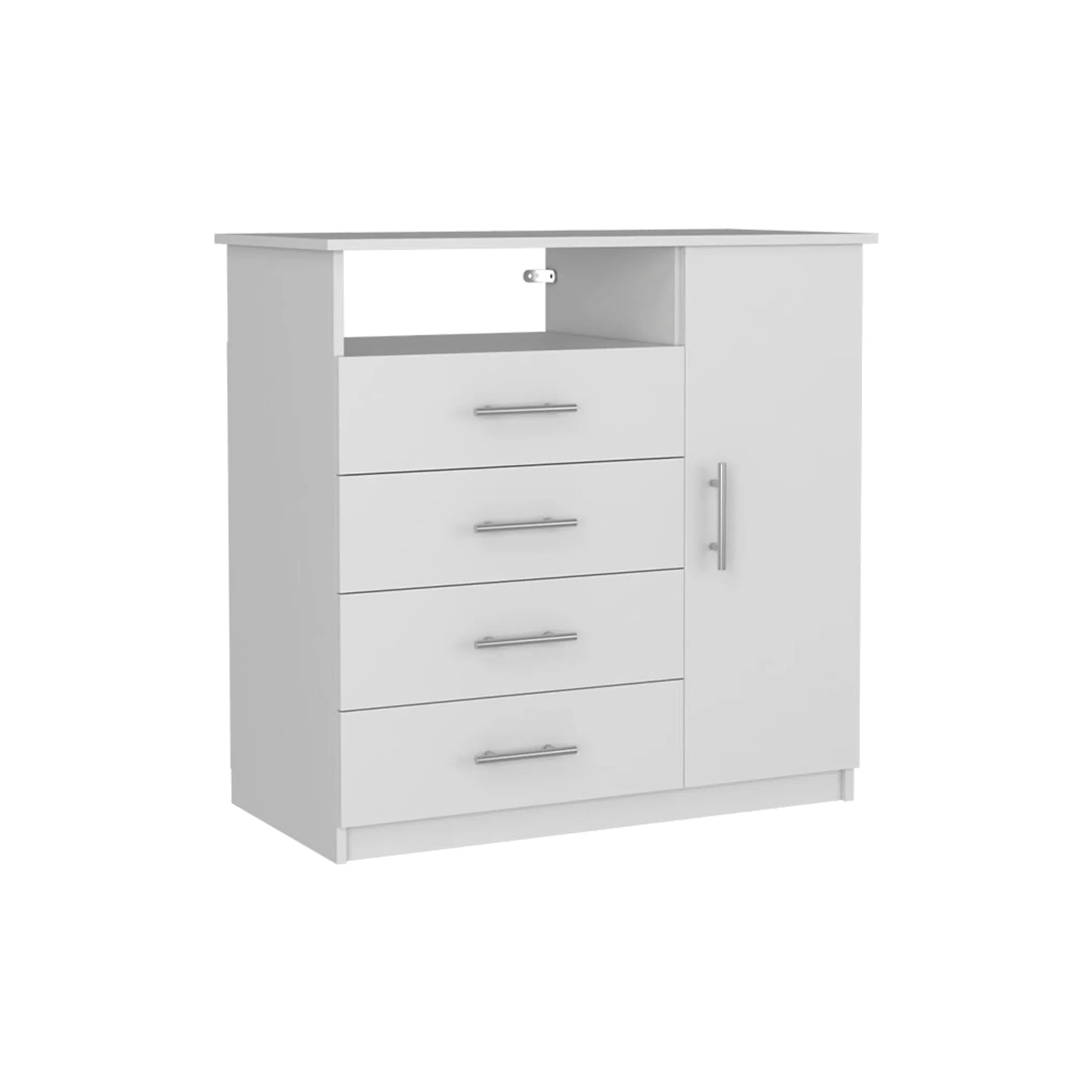 Winter 2 Piece Bedroom Set, Dresser + Dresser, White / Pine Finish — view 4