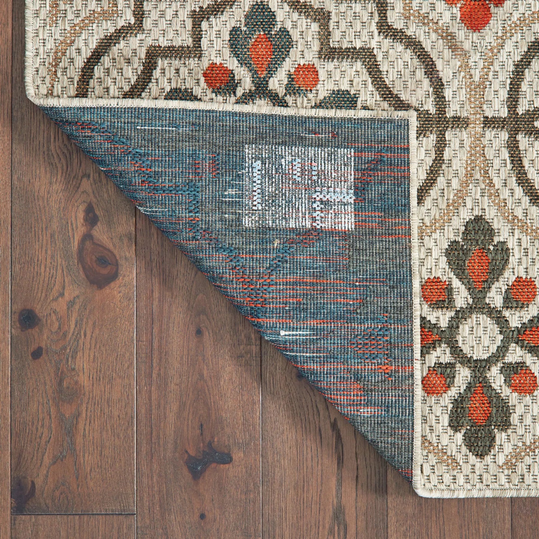 8′ x 10′ Gray Geometric Stain Resistant Indoor Outdoor Area Rug — view 4