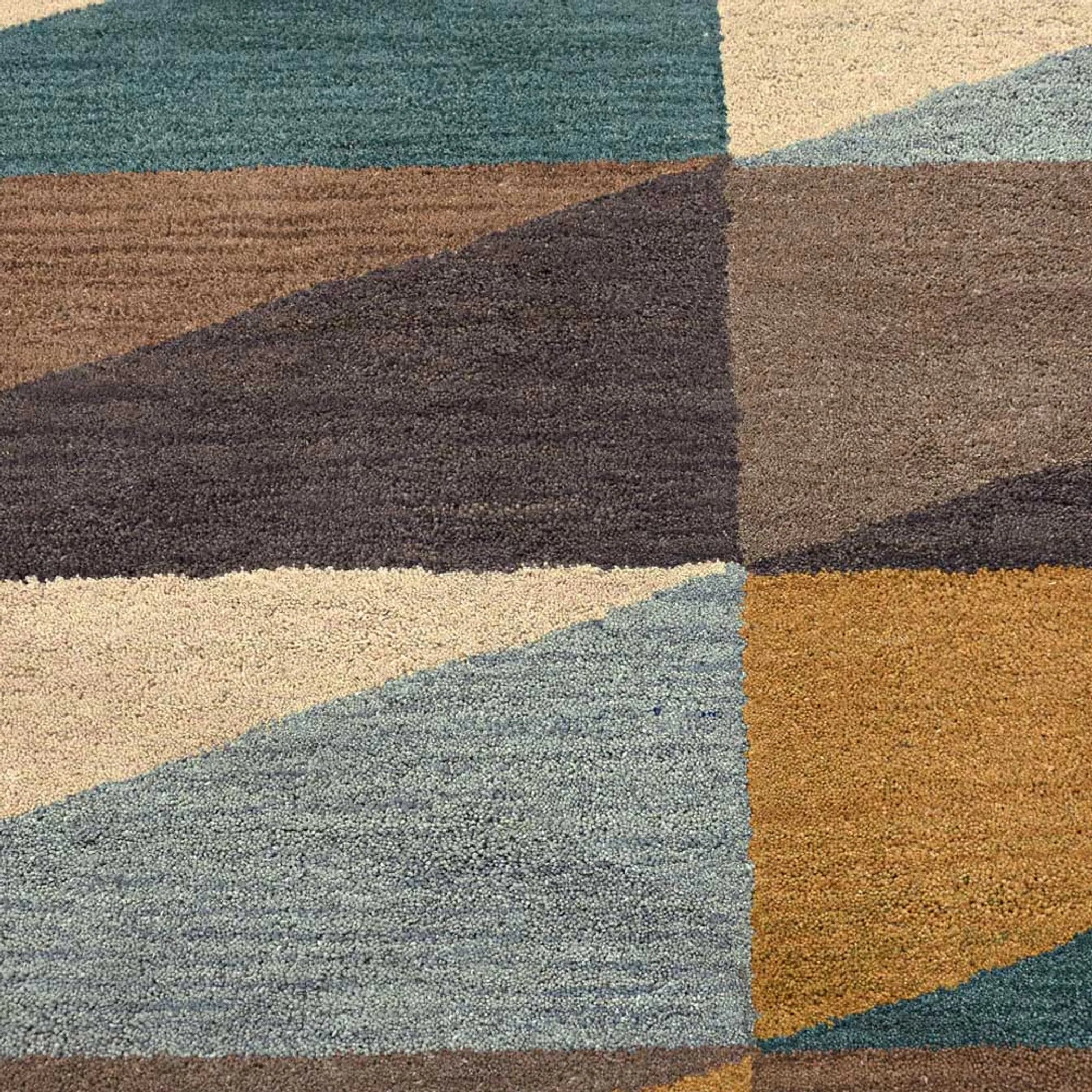 Rugsotic Carpets Hand Tufted Wool Square Area Rug Geometric — view 4