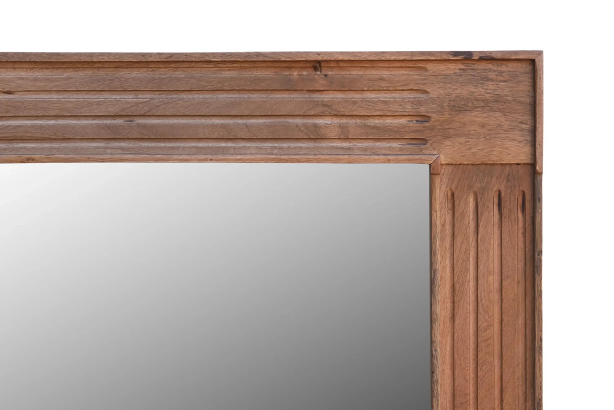 46″ Brown Dresser Solid Wood Mirror — view 4