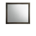 35″ Gray Oak Framed Accent Mirror