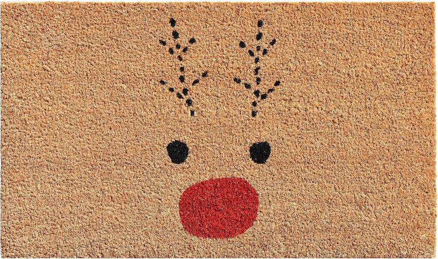 Christmas Reindeer Outdoor Coir Door Mat — view 2