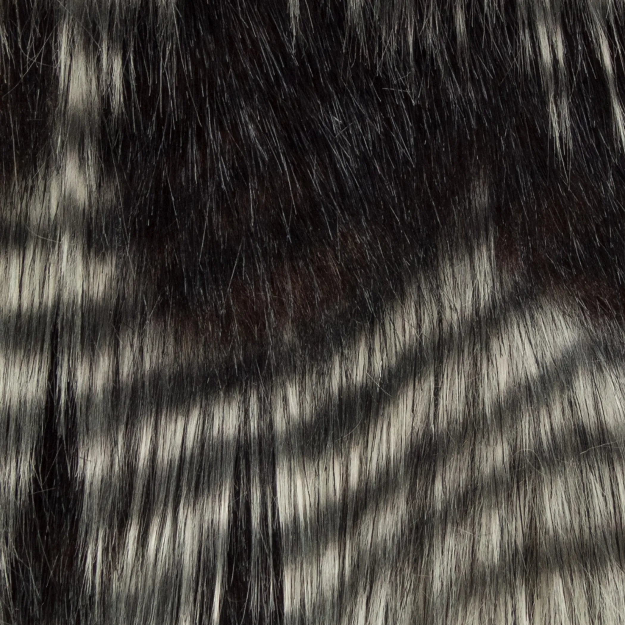 Plutus Porcupine Dark Brown and Beige Faux Fur Luxury Throw — view 3