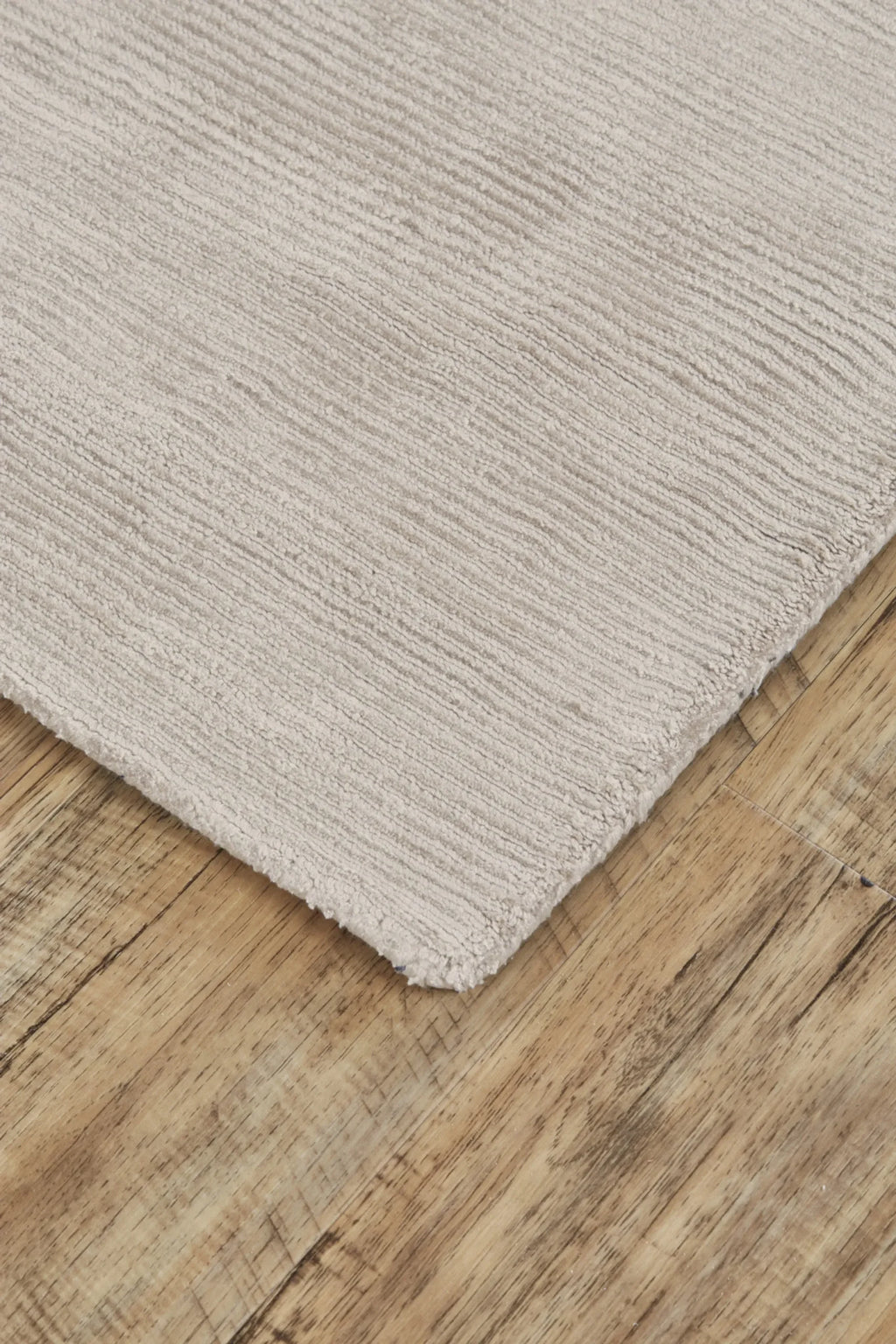 5′ X 8′ Ivory And Taupe Hand Woven Distressed Area Rug — view 3
