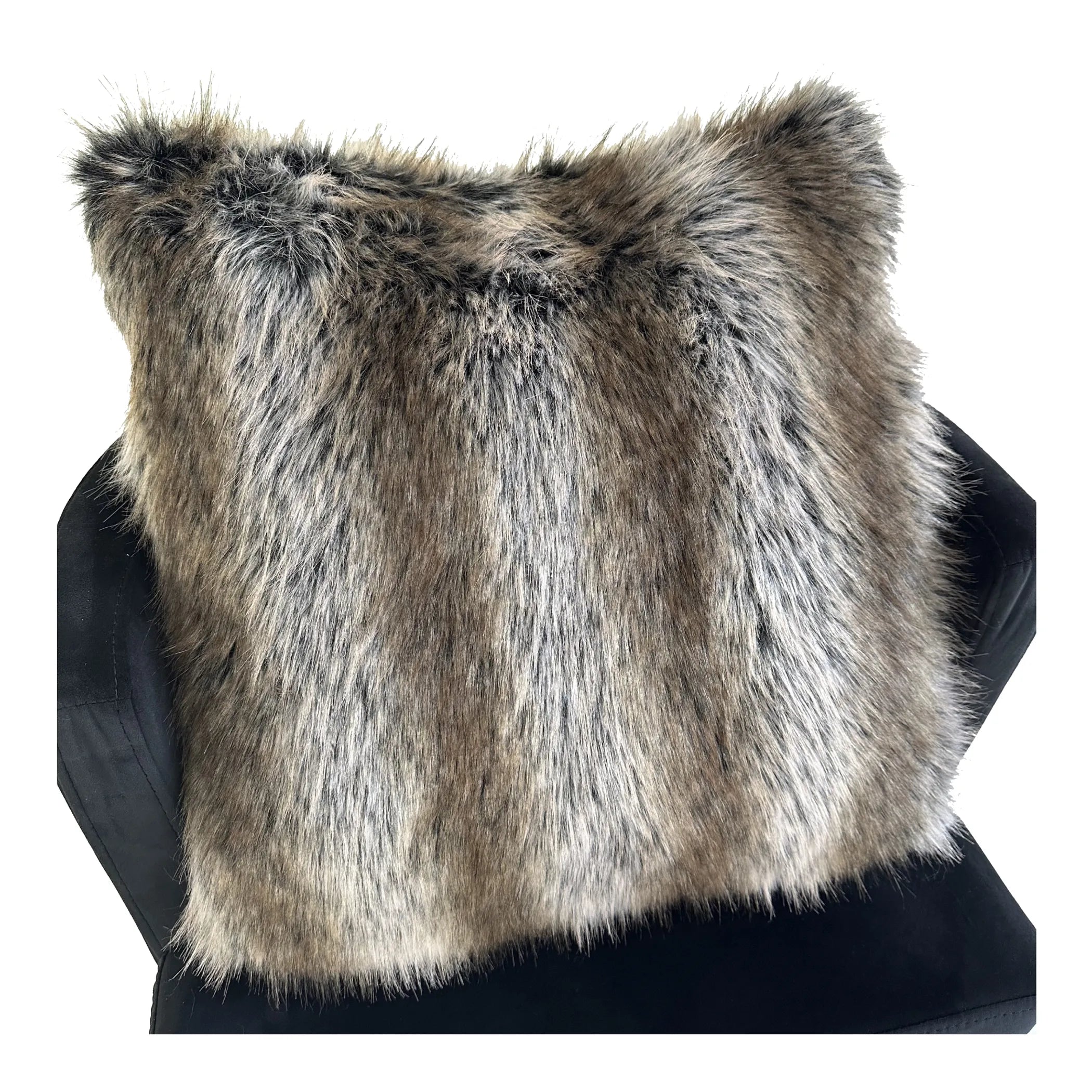 Plutus Dusty Ash Gray Charcoal Handmade Luxury Pillow — view 3