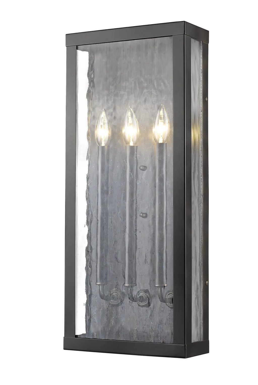 Charleston 3-Light Oil-Rubbed Bronze Shadowbox Wall Light (Large)