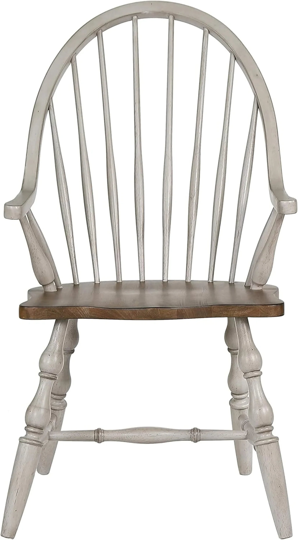 Sunset Trading Country Grove Windsor Spindleback Dining Chair with Arms | Fully Assembled Kitchen Armchair| Modern Farmhouse…